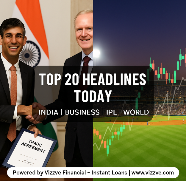 Top 20 Breaking News – India, Business, Sports & World Highlights | May 6, 2025
